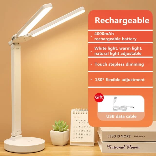 lampe de bureau sans fil rechargeable